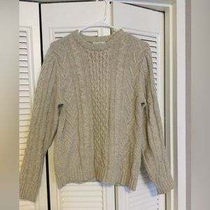 Goodfellow & Co. tan fisherman’s sweater, small